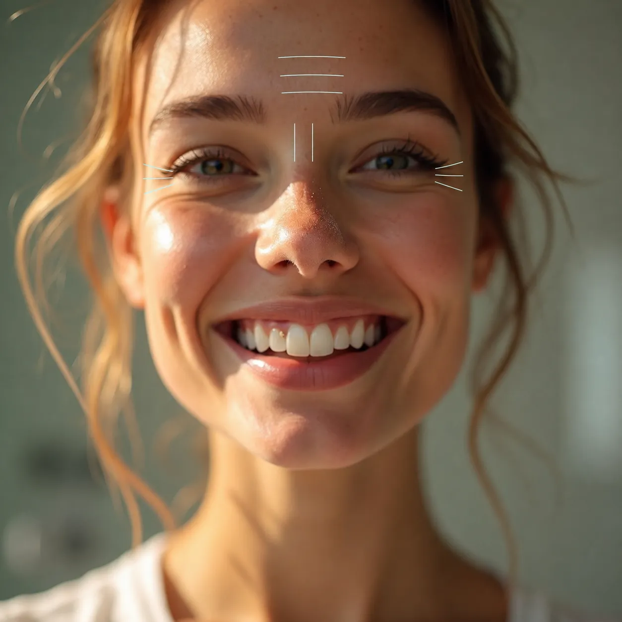 Diagram illustrating the three most popular areas for Botox in Frankfort, Illinois: forehead lines, frown lines, and crow's feet.